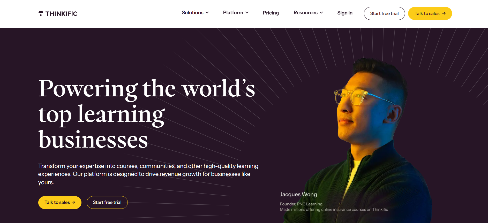 Powering the world's top learning businesses
