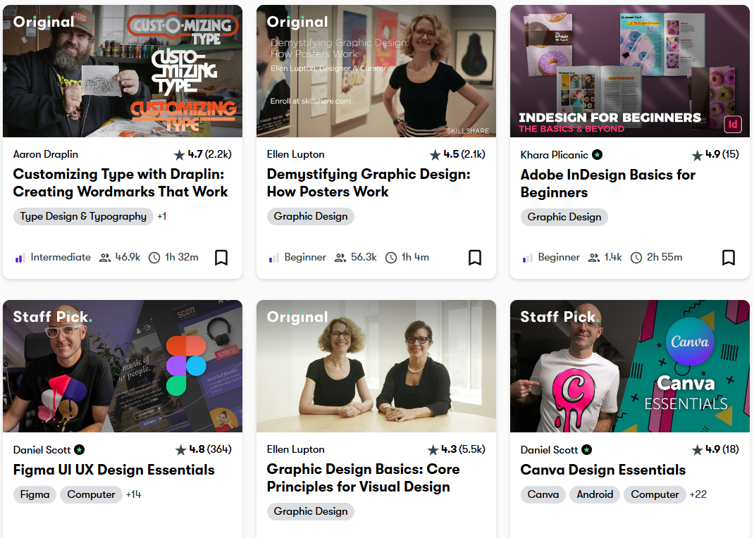 Skillshare Graphic Design Courses
