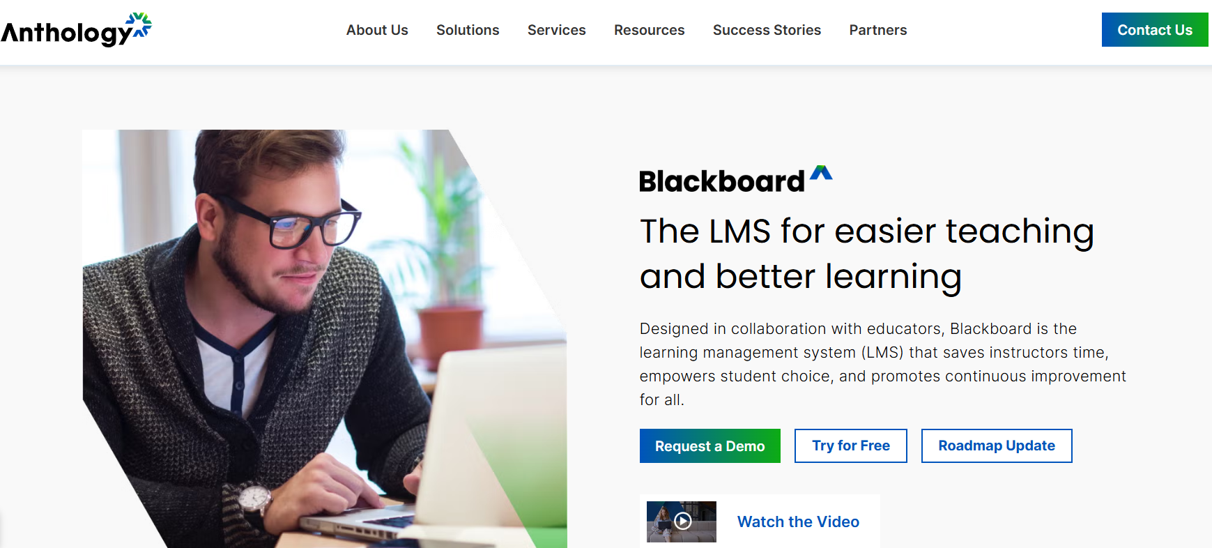 Blackboard homepage