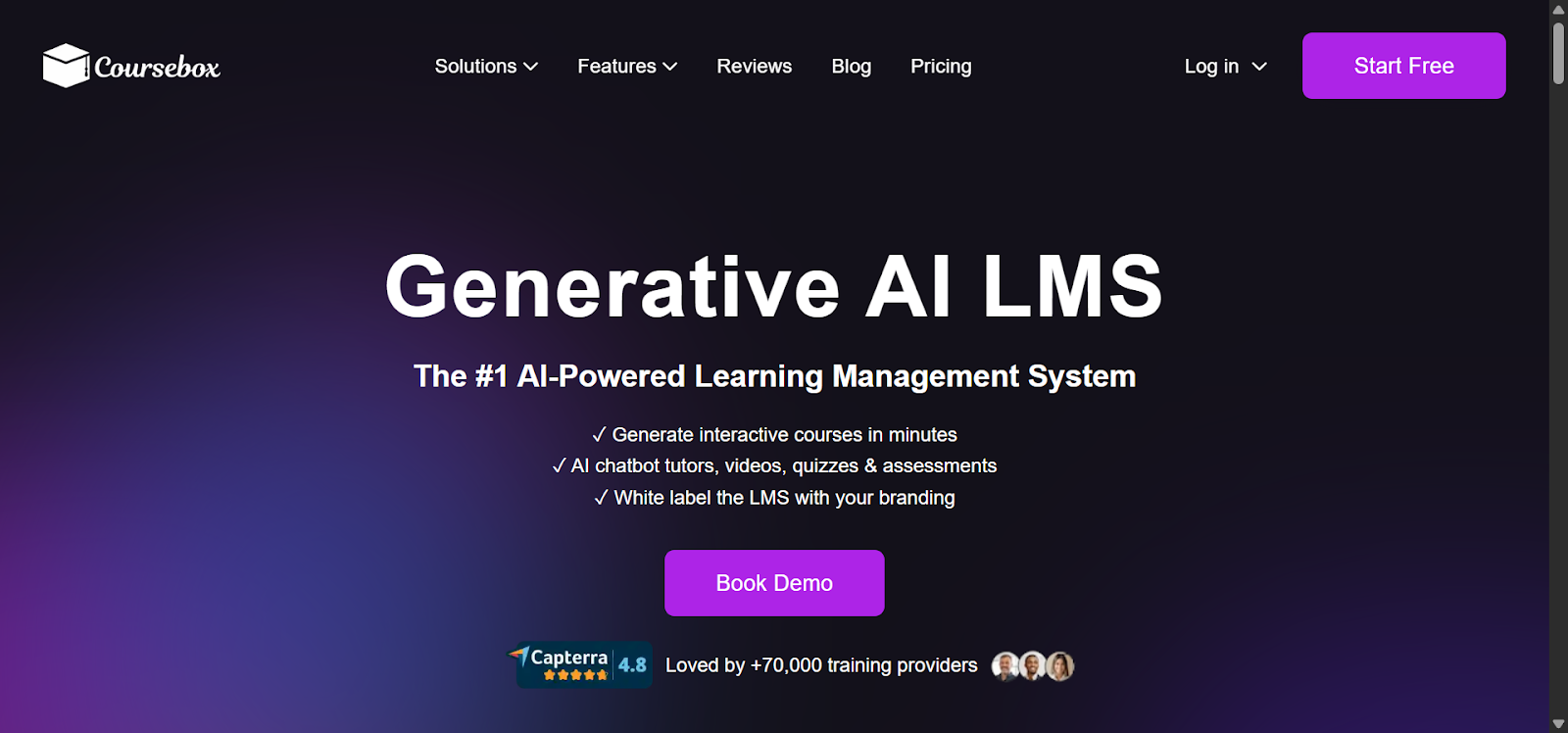 Coursebox generative AI LMS