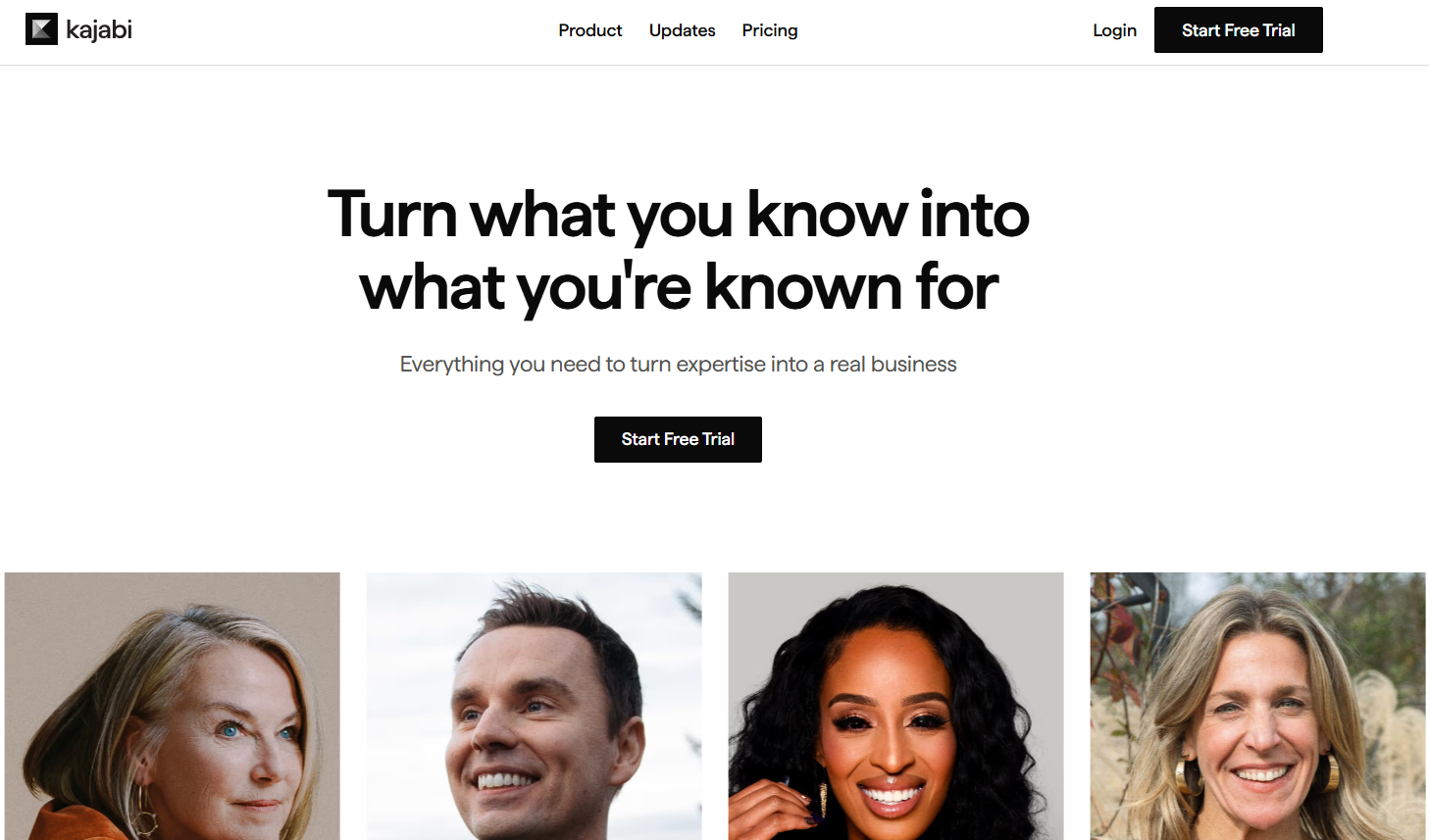Kajabi homepage