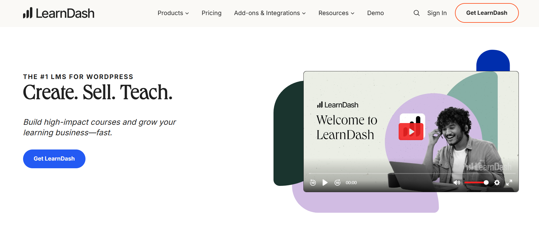 LearnDash homepage