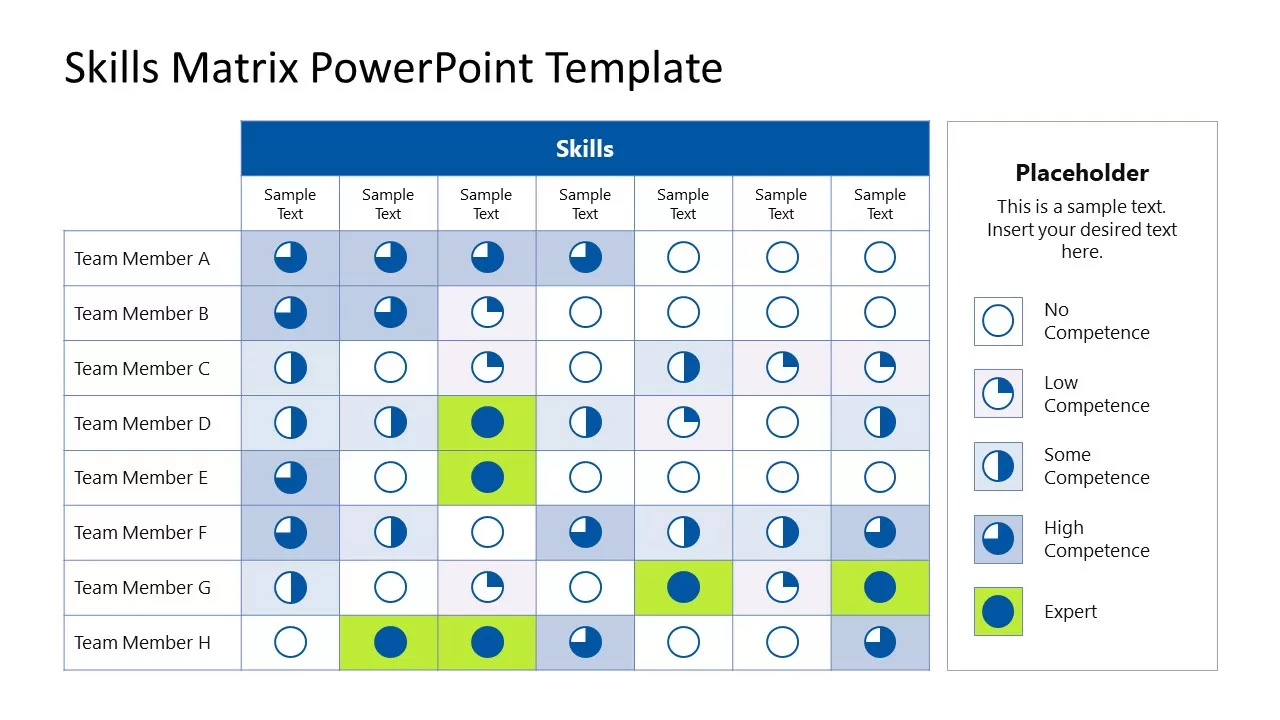 Skills  Matrix Powerpoint Template