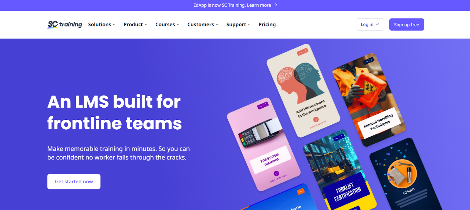 SC Training an LMS built for frontline teams