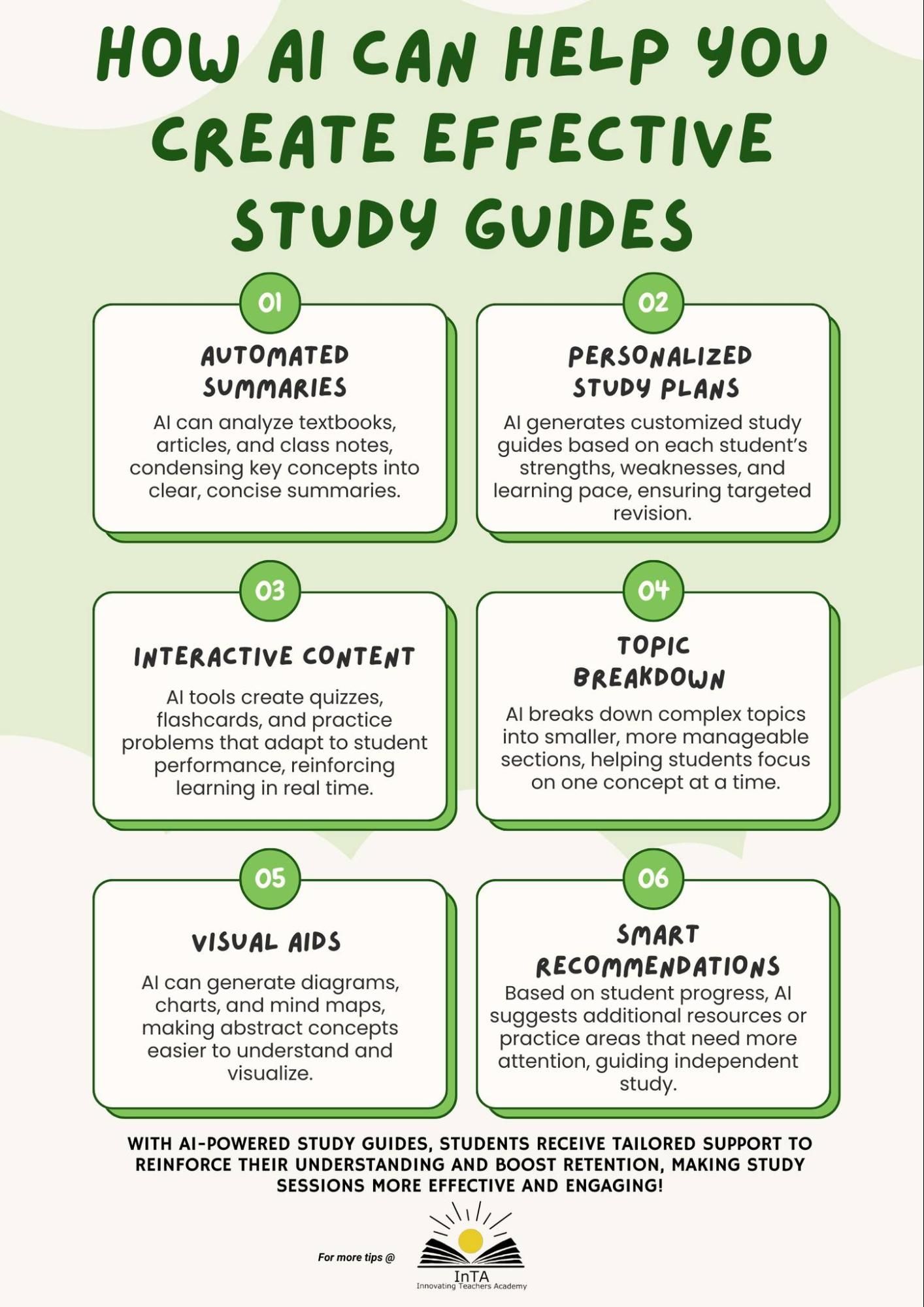 how ai can help create effective study guides