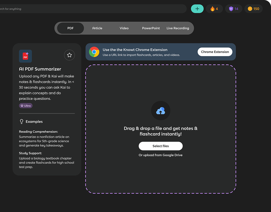 Knowt UI