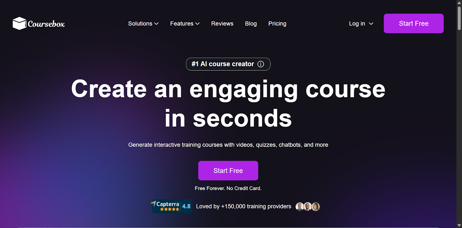 Coursebox Homepage