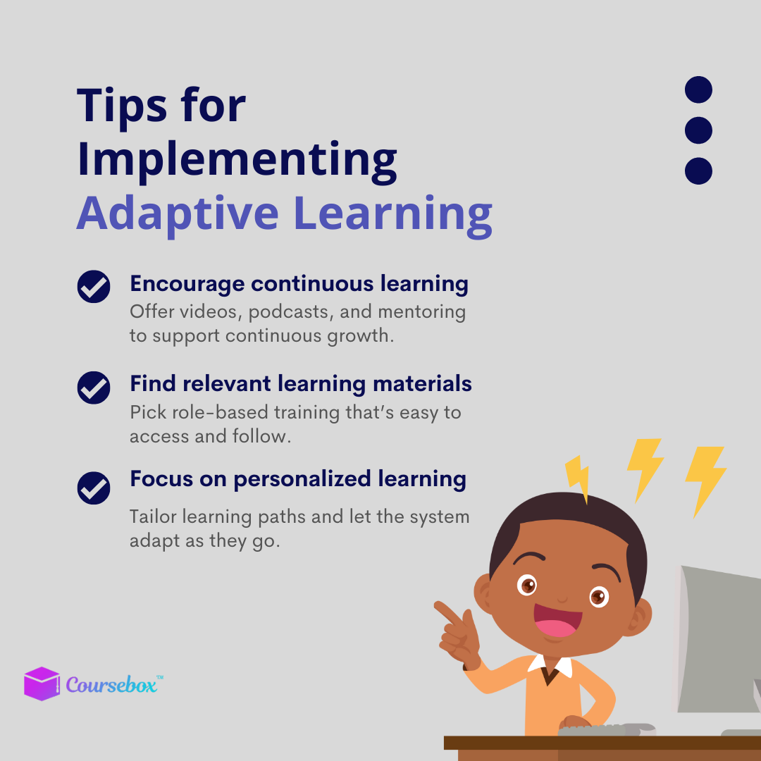 Tips for Implementing Adaptive Learning