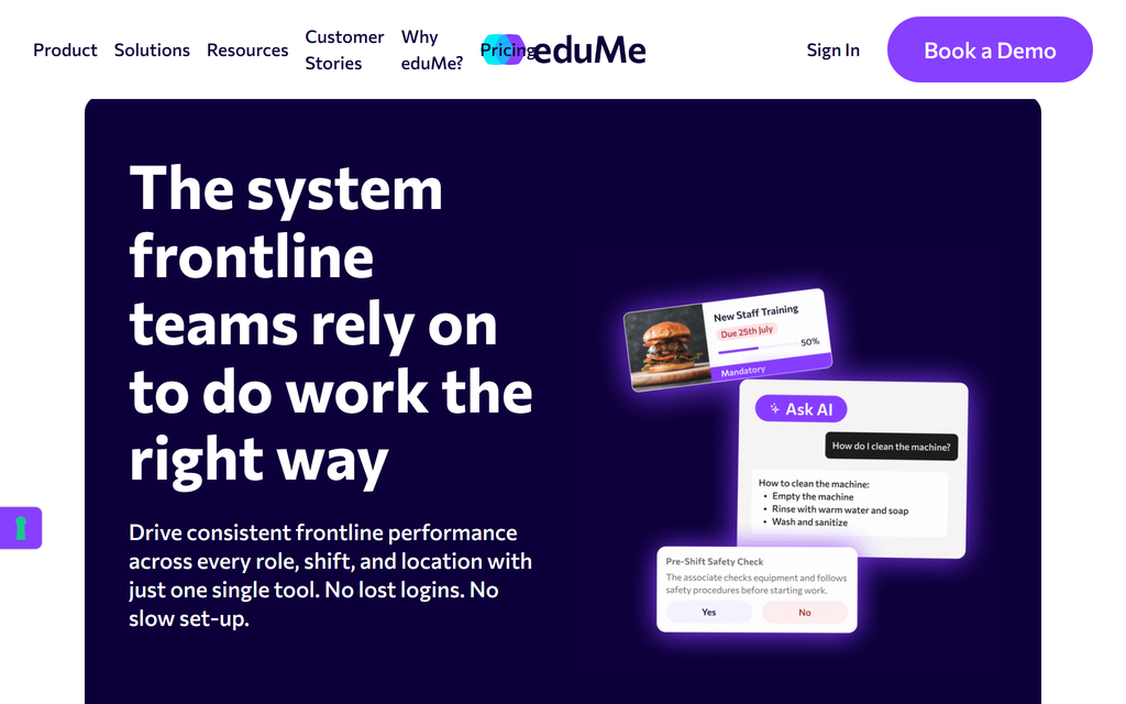 eduMe homepage