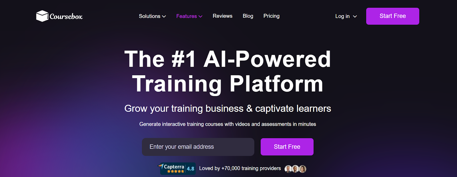 Coursebox AI-powered training platform
