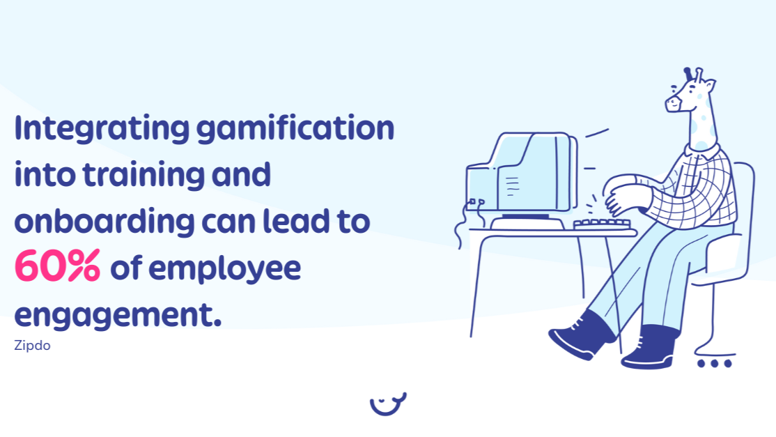 Gamification in training and onboarding.