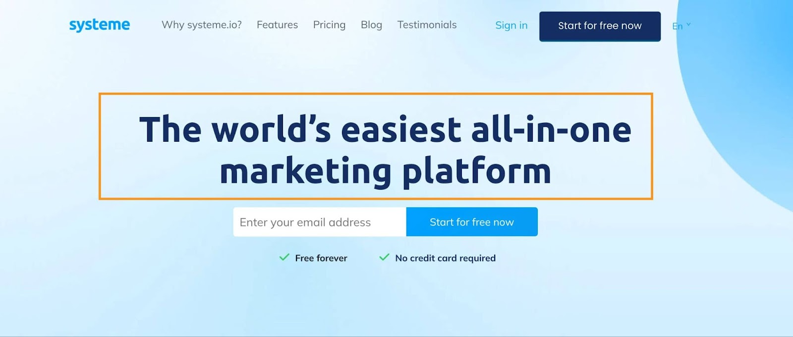 The world's easiest all in one marketing platform