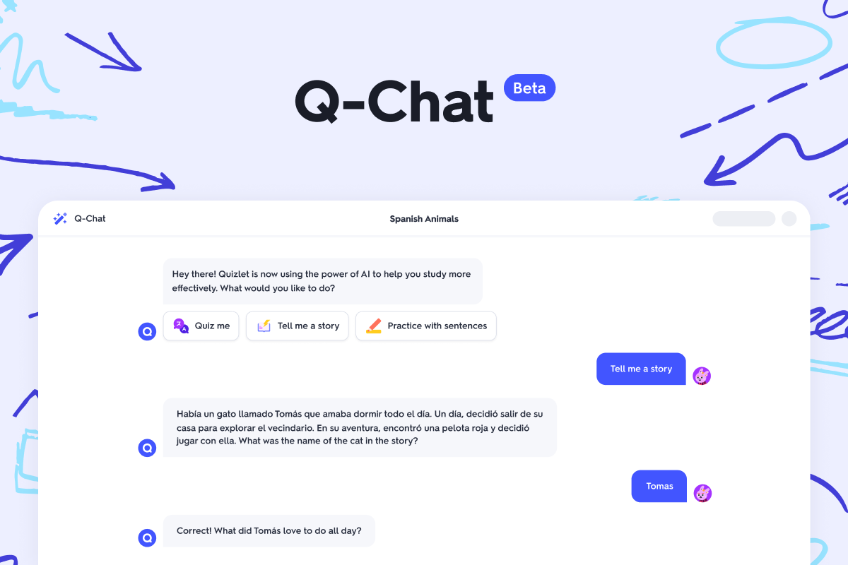 q chat quizlet