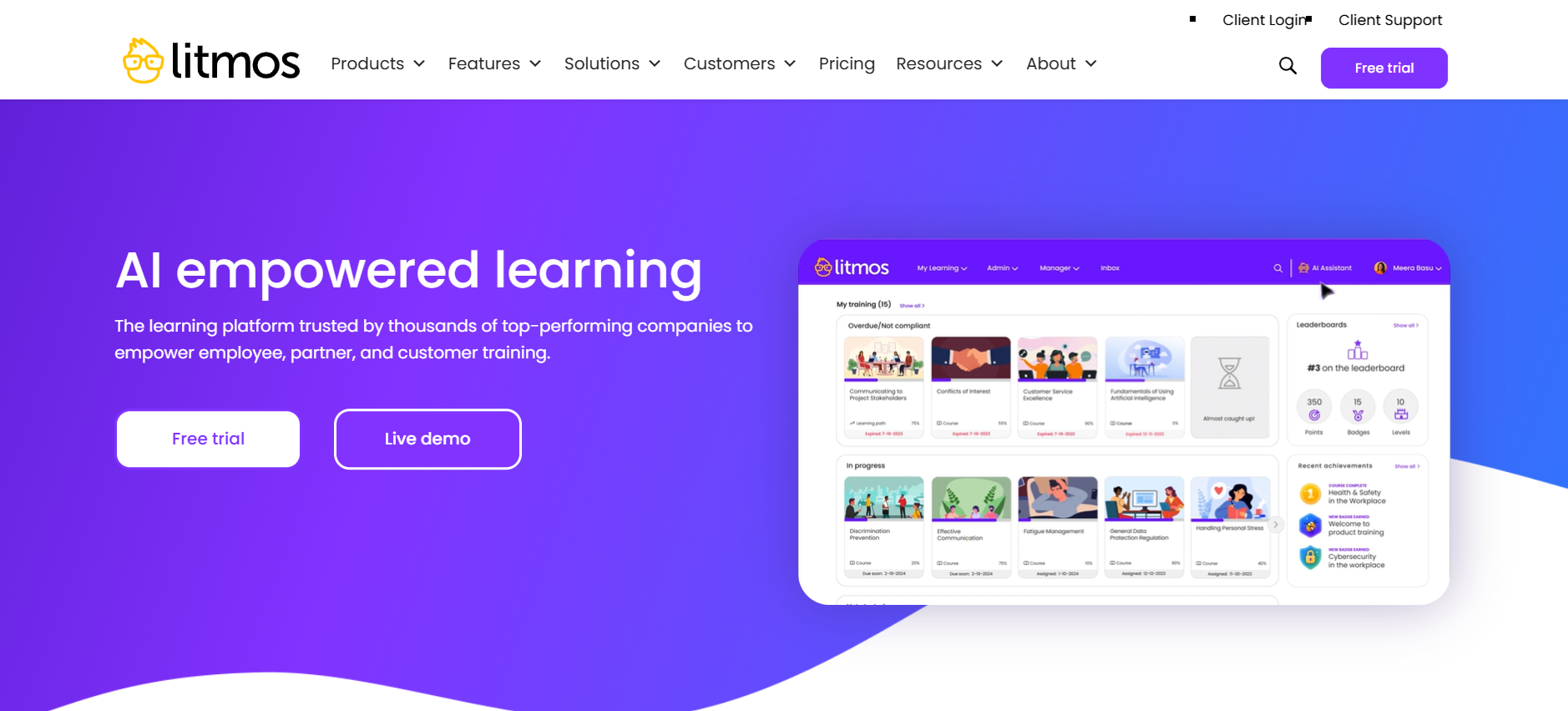 Litmos AI empowered learning