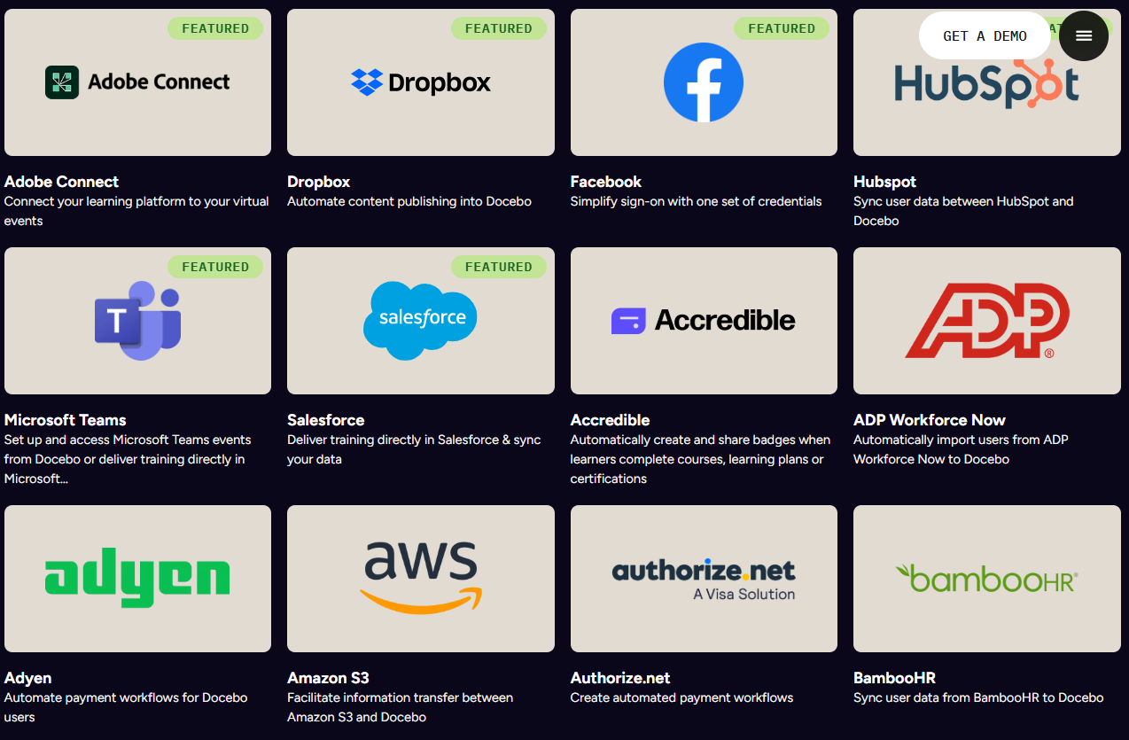 Docebo integrations