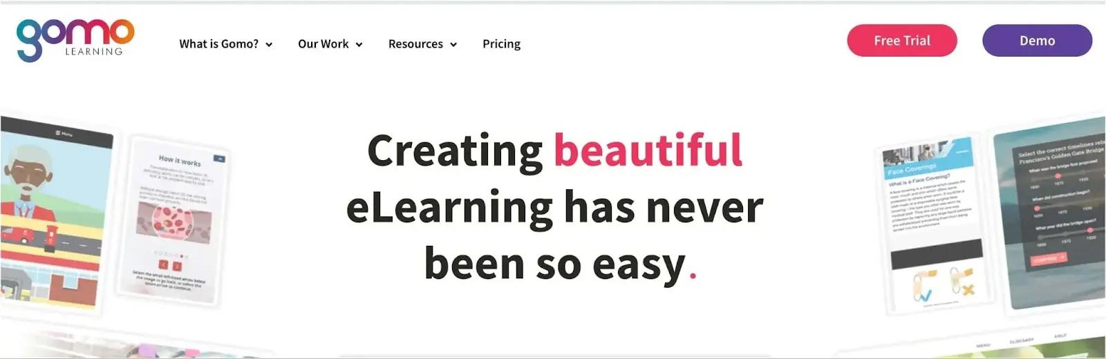 gomo learning homepage
