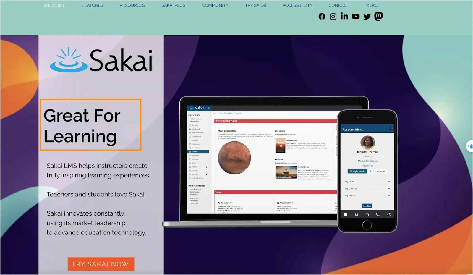 Sakai Great For Learning