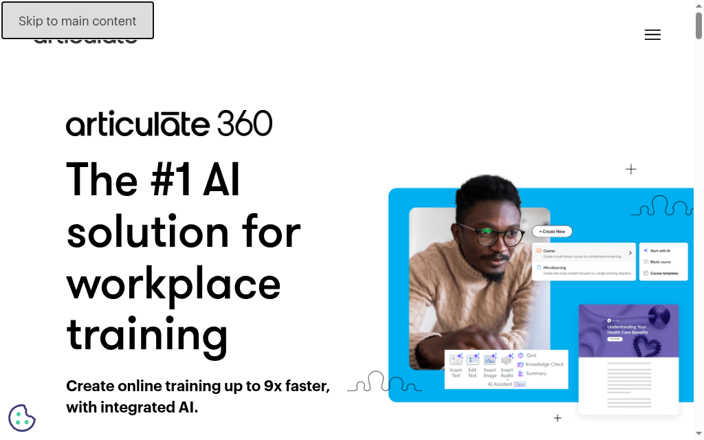 Articulate 360 homepage