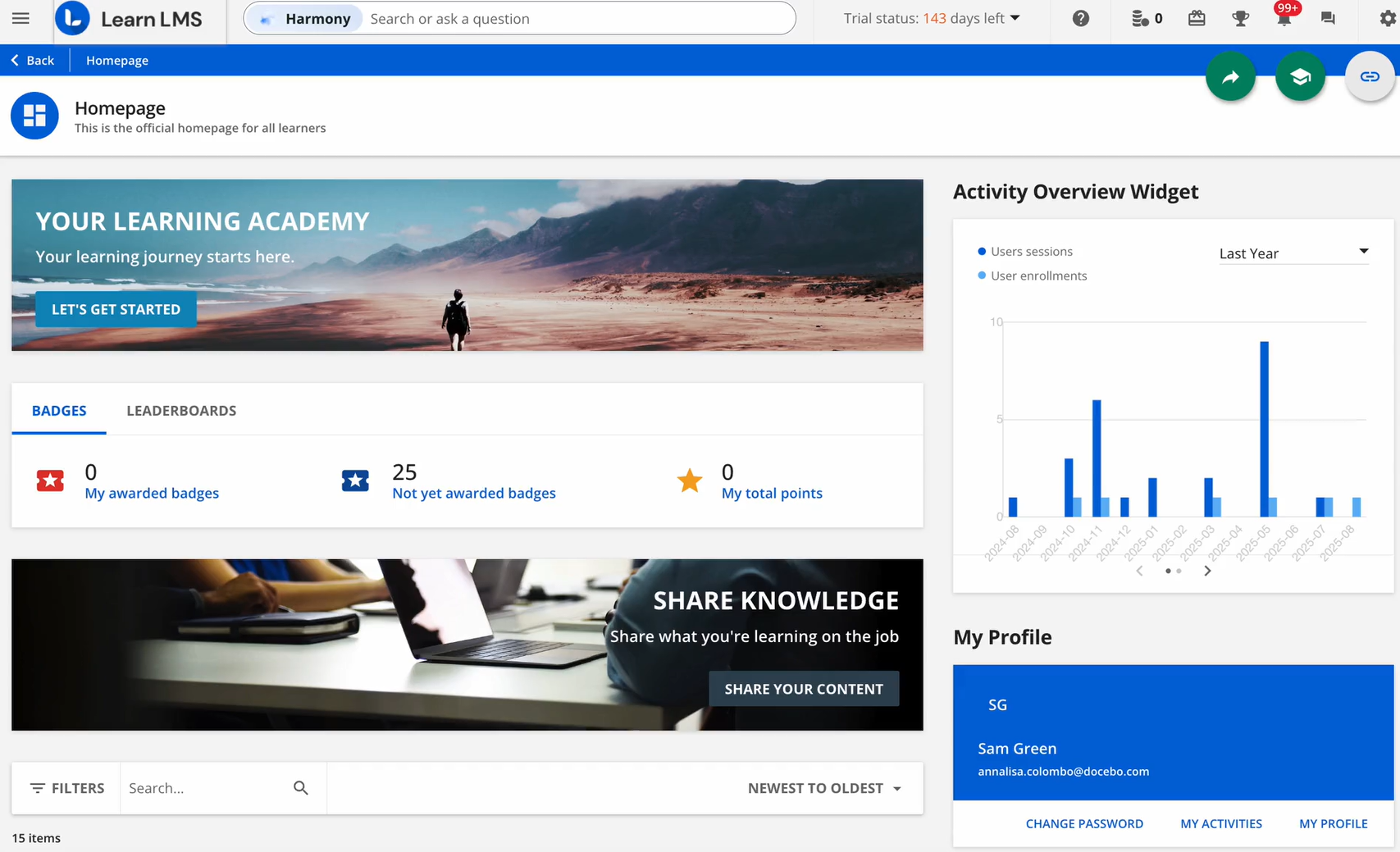 Docebo UI