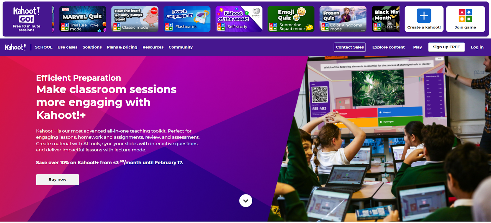 Kahoot! (Best for Interactive Team Training and Engagement)