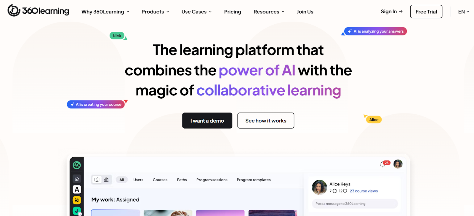 The Learning Platform That Combine The Power Of AI With The Magic of Collaborative Learing