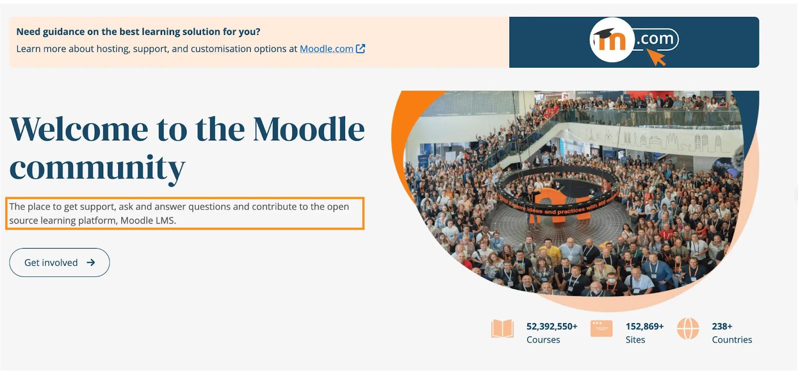 Welcome to the moodle community