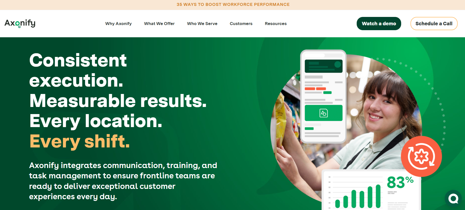 Axonify homepage