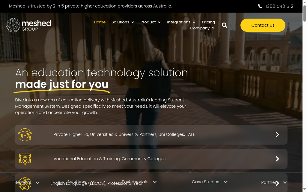 Meshed RTOManager, an Australian RTO student management system