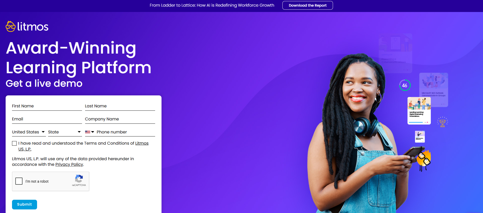 Litmos homepage