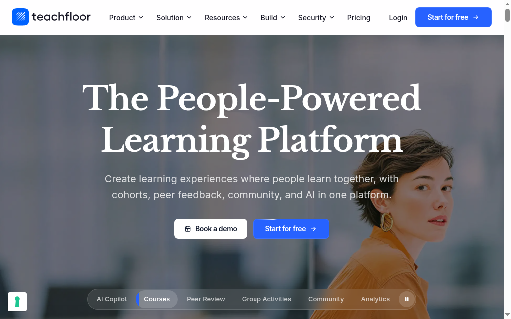 Homepage di Teachfloor