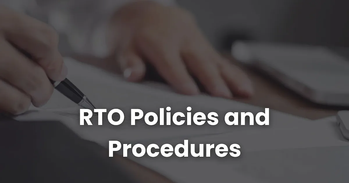Tcs Rto Policy The Ultimate Guide to RTO Policies and Procedures for Australian ...