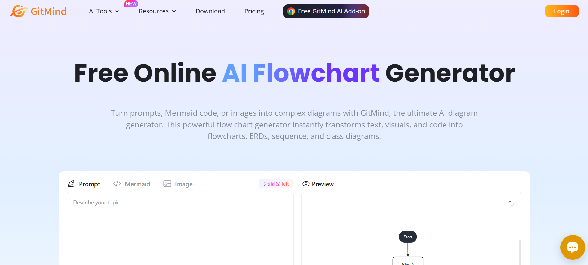 GitMind homepage
