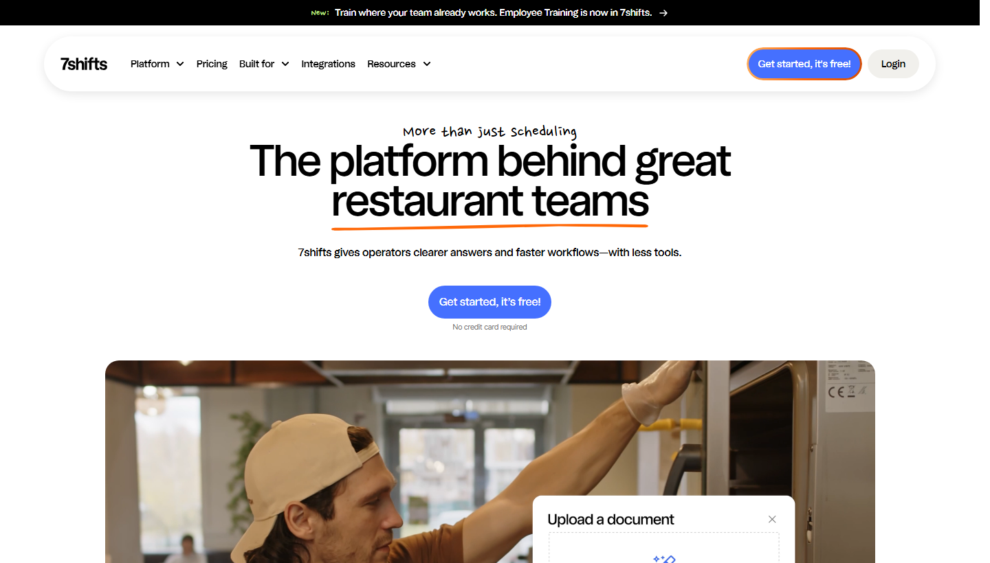 7shifts restaurant training software