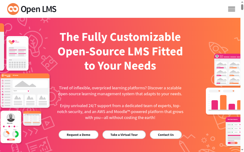 Open LMS homepage