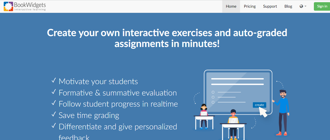 bookwidgets for grading