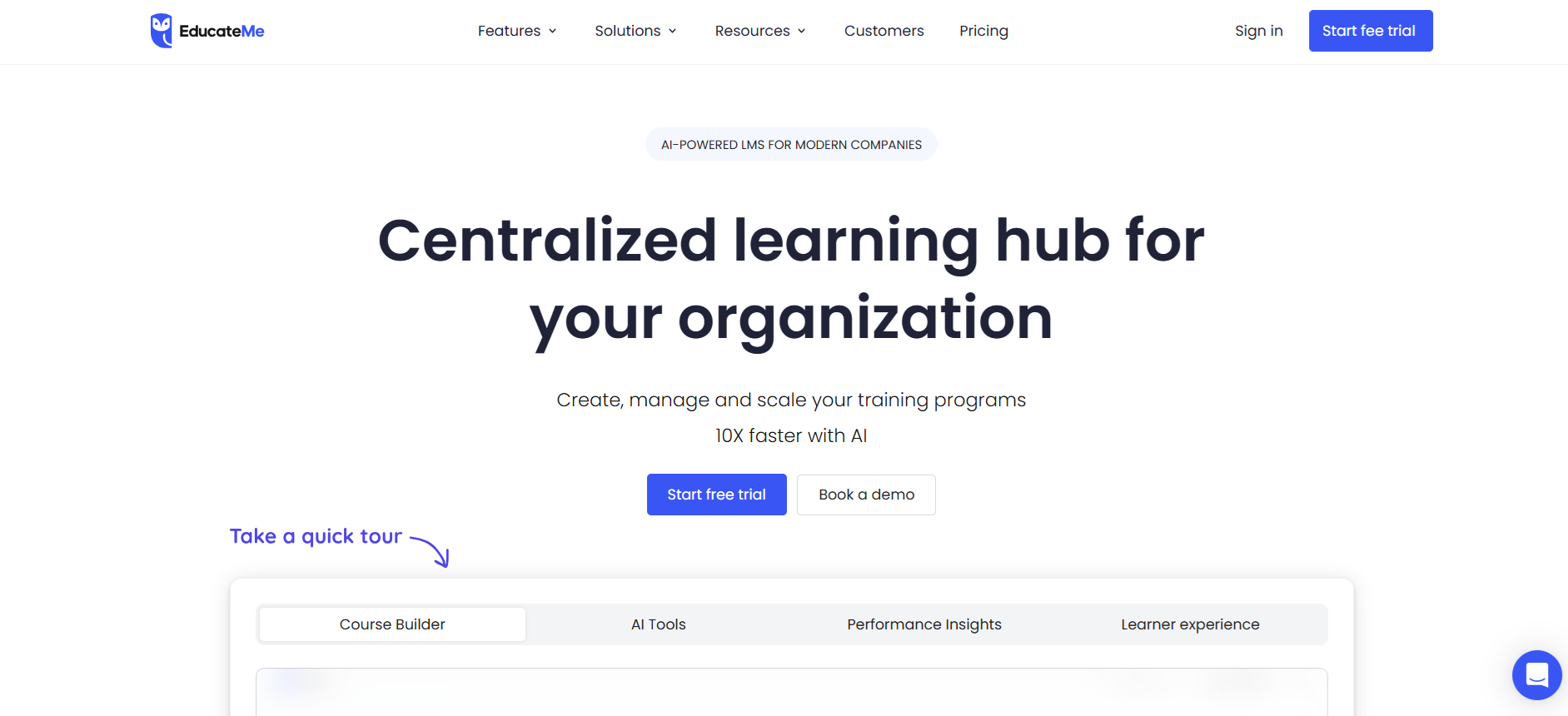 Centralized learning hub for your organization