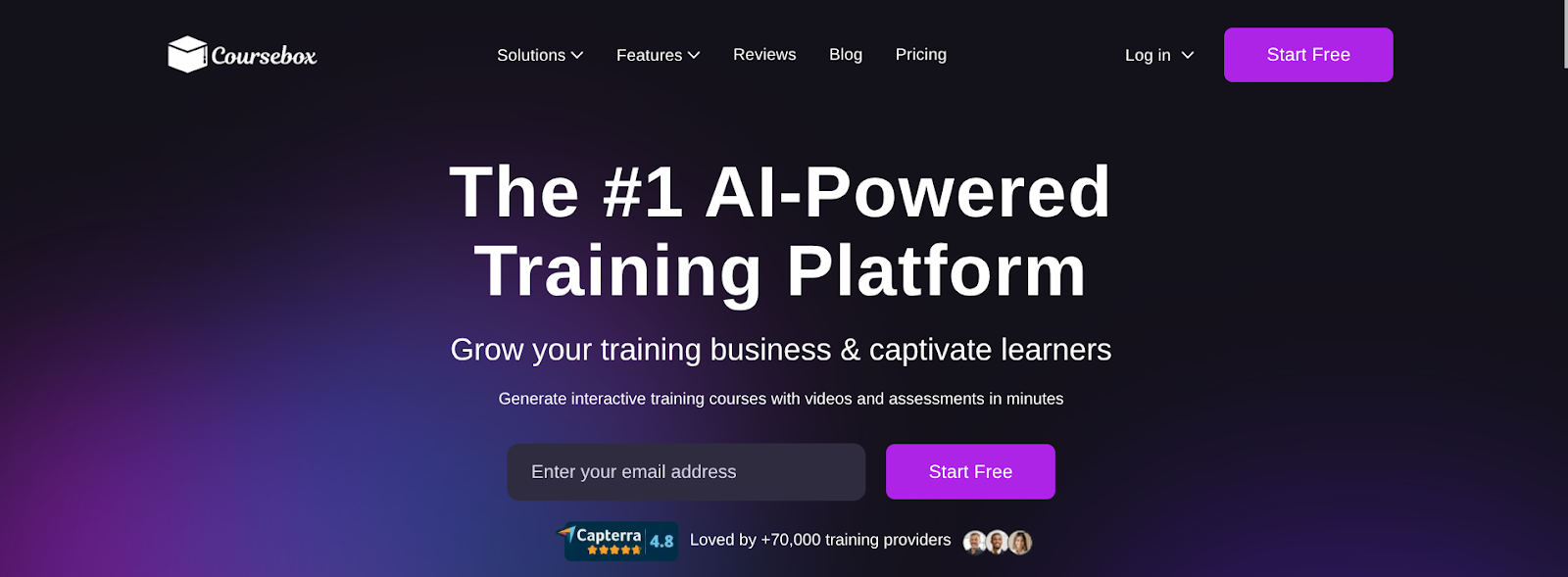 Coursebox AI-powered training platform