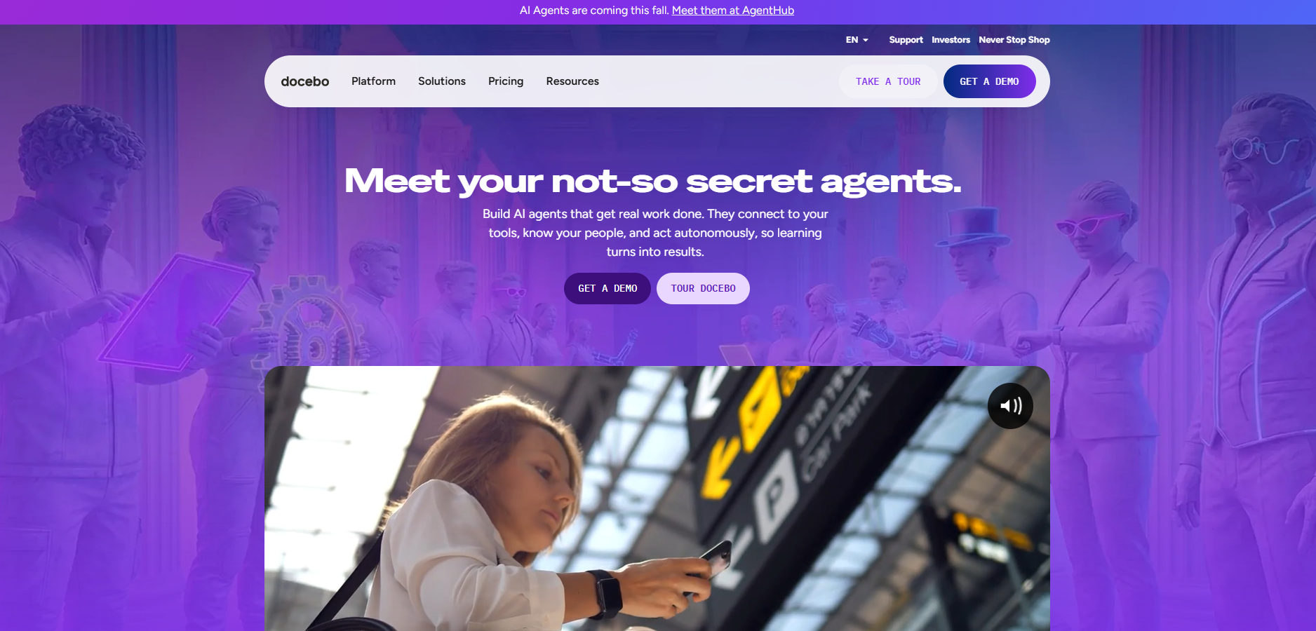 Docebo homepage