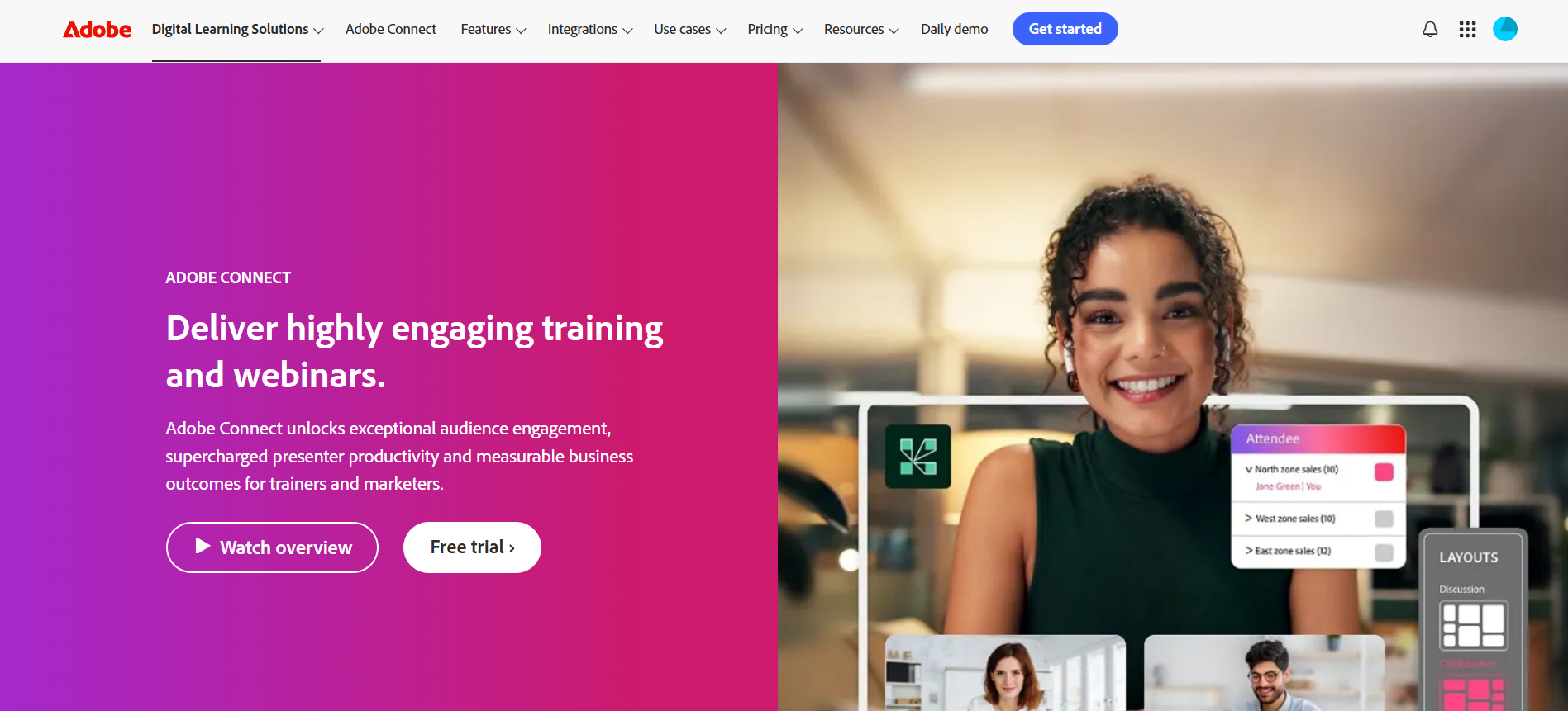 Deliver highly engaging training and webinars