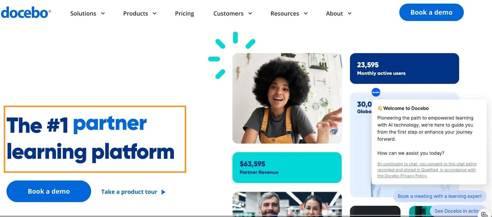 Docebo homepage