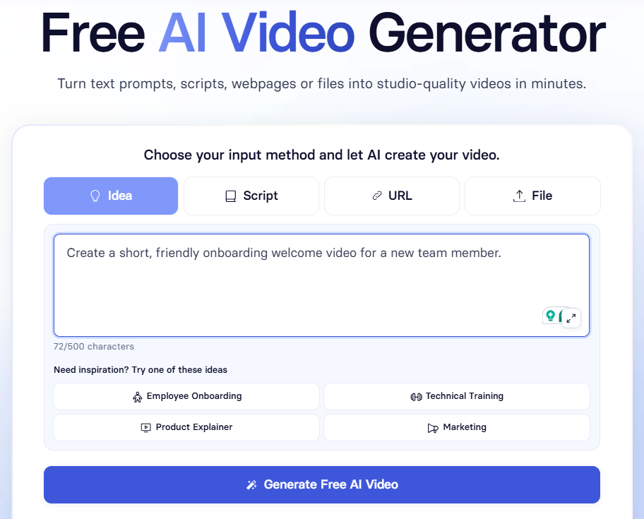 Synthesia video creation workflow