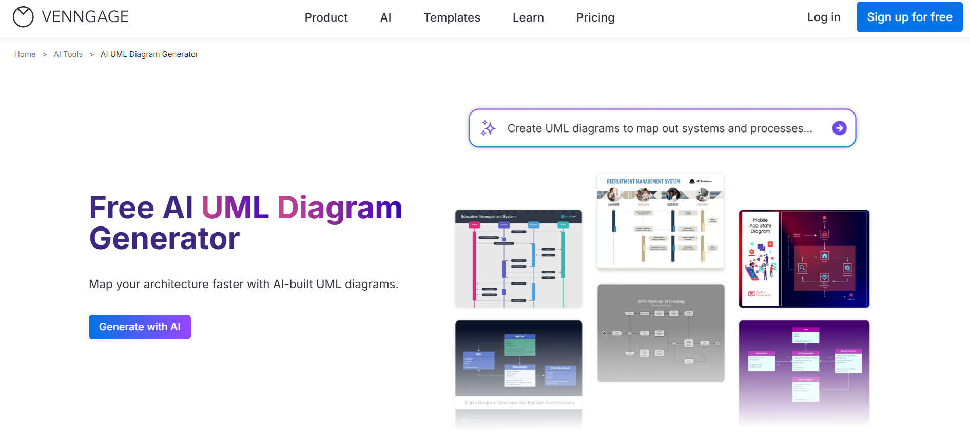 Venngage homepage