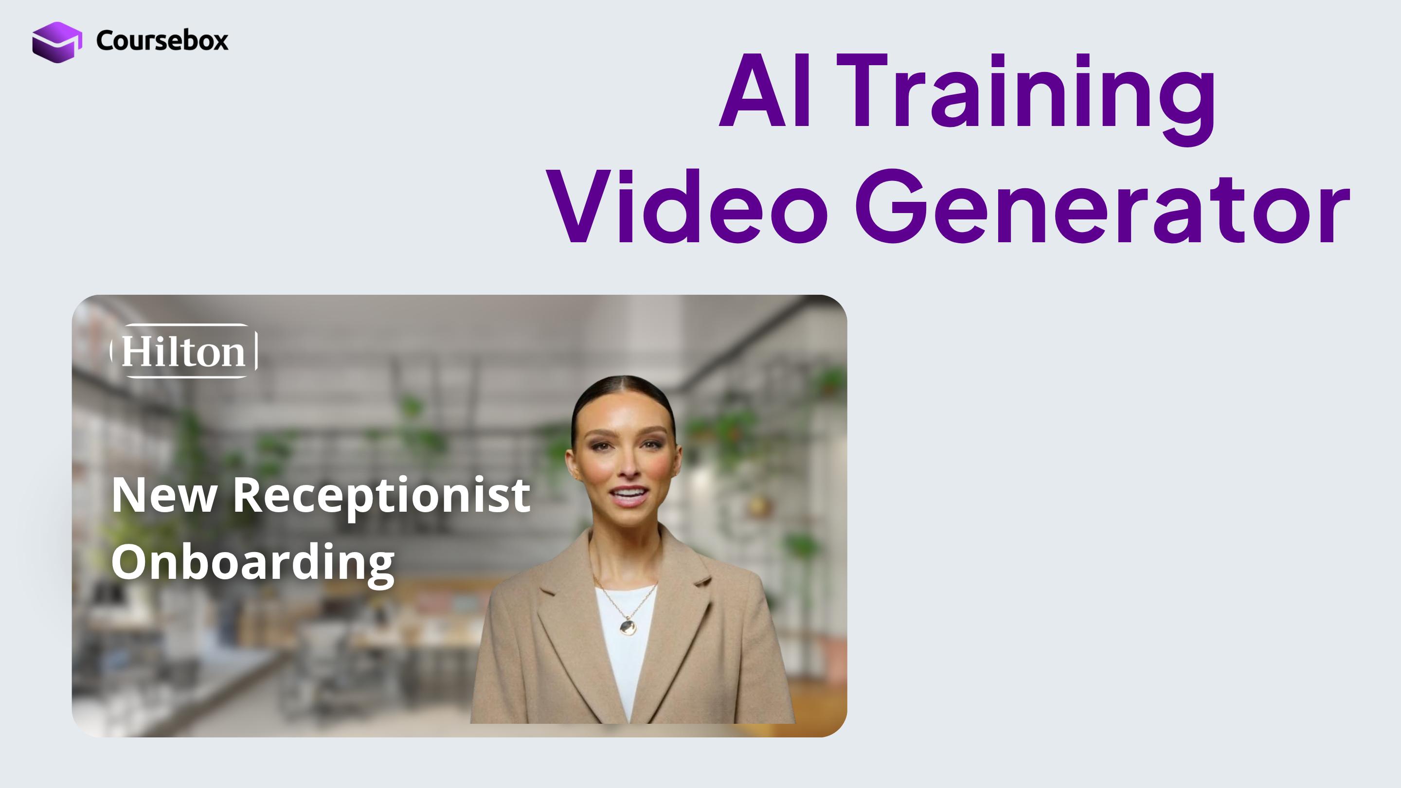Coursebox AI Training Video Generator preview