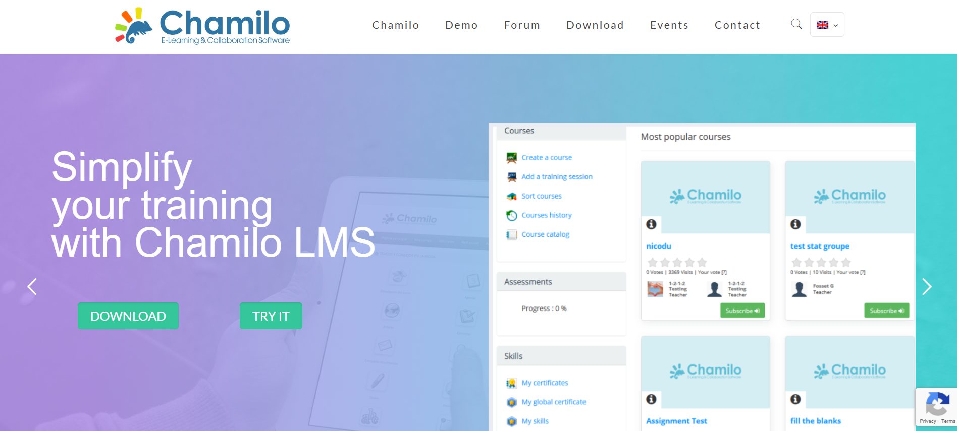 Simplify your training with chamilo LMS