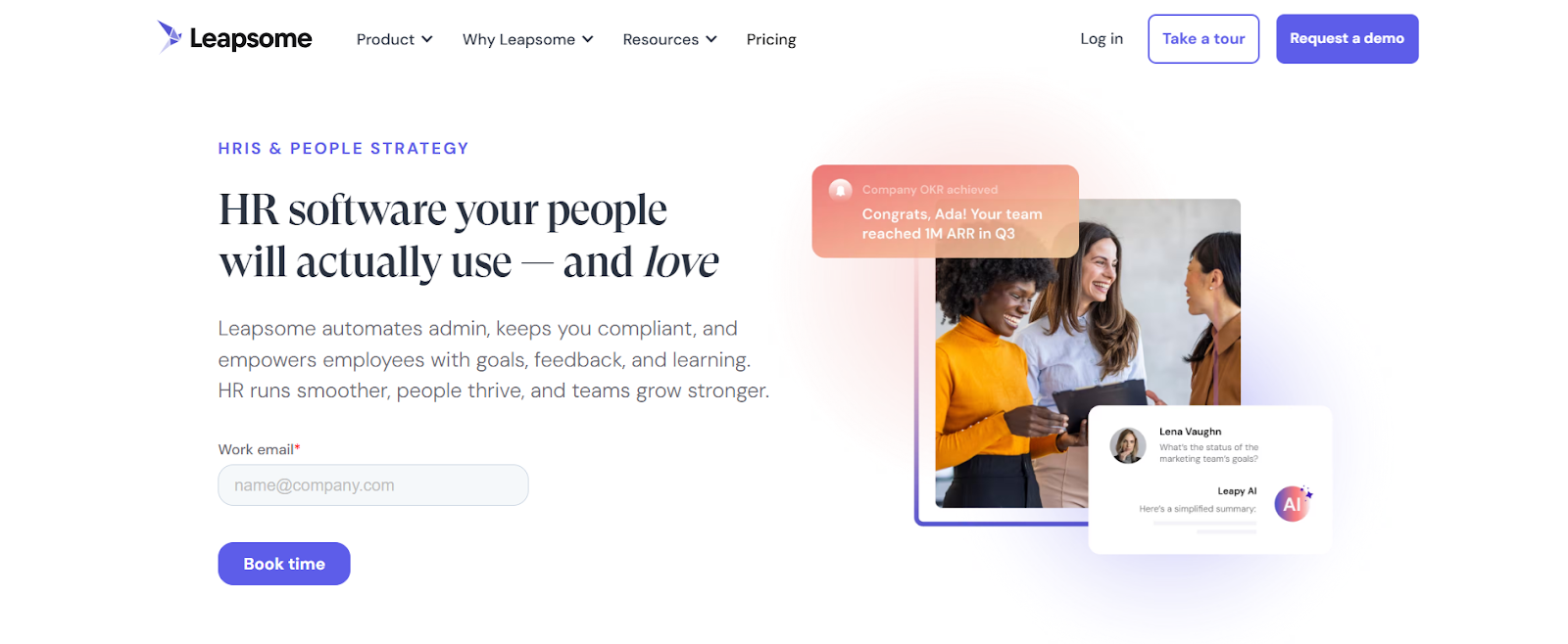 Leapsome is a comprehensive platform that connects performance management