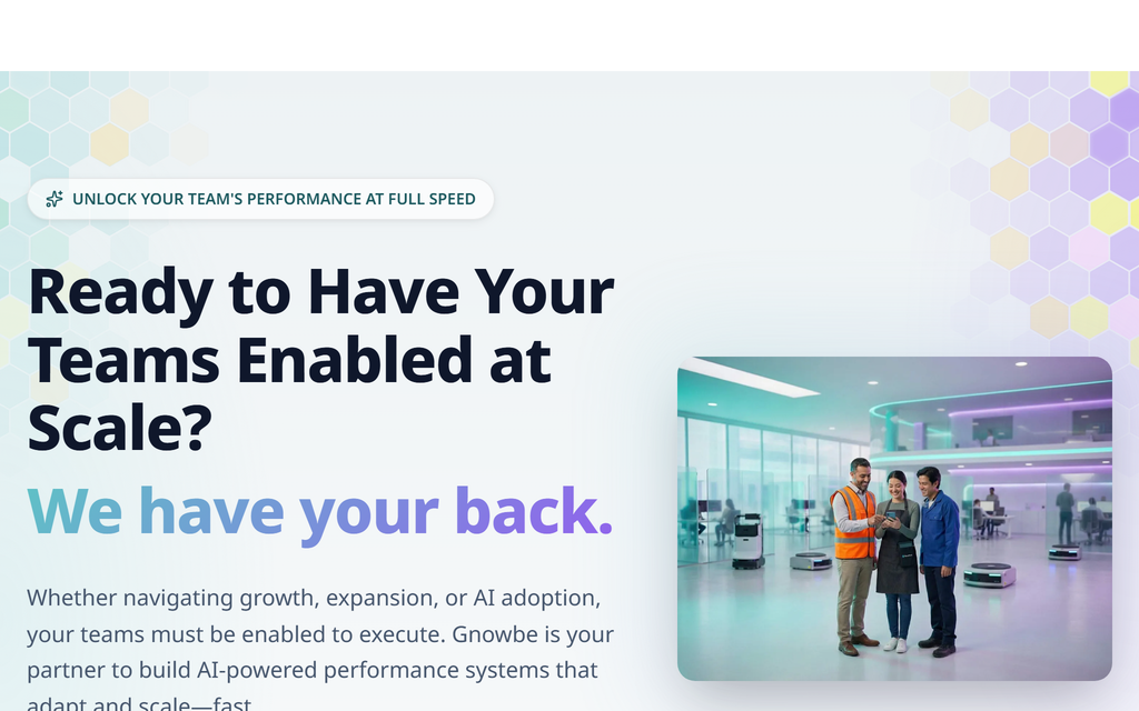 Gnowbe homepage