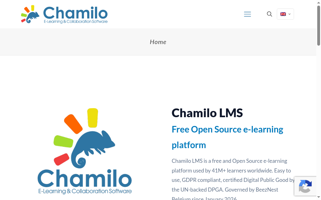 Chamiloのホームページ