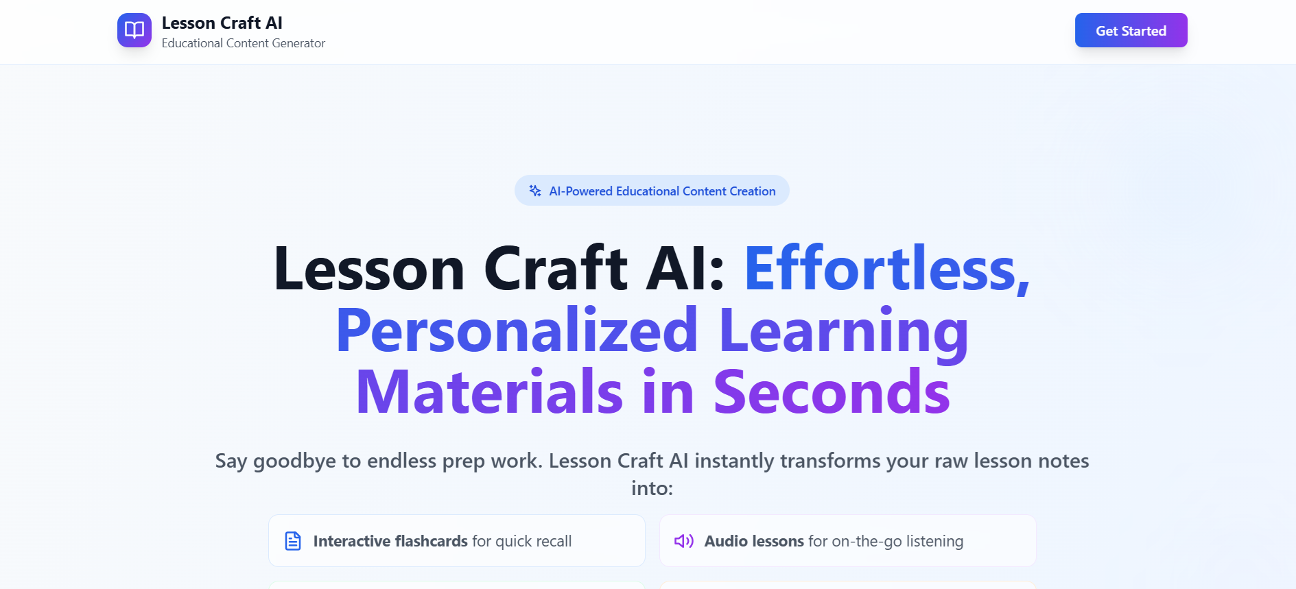 LessonCraft helps educators build structured learning sequences