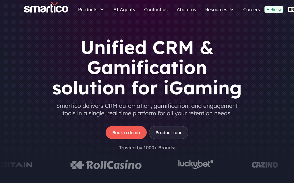 Smartico homepage