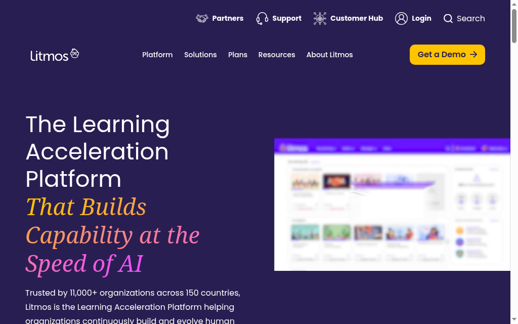 SAP Litmos homepage